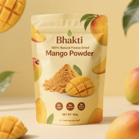 Op maat gemaakte biologisch afbreekbare hersluitbare staande pouch voor gedroogde mango, ananas en andere gedroogde fruit snacks, geurdicht.