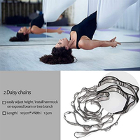 Juego de hamaca de Yoga antigravedad de alta resistencia para interiores y exteriores, 5*2,8 M, Premium tela de seda, hamaca aérea de nailon para Yoga, columpio