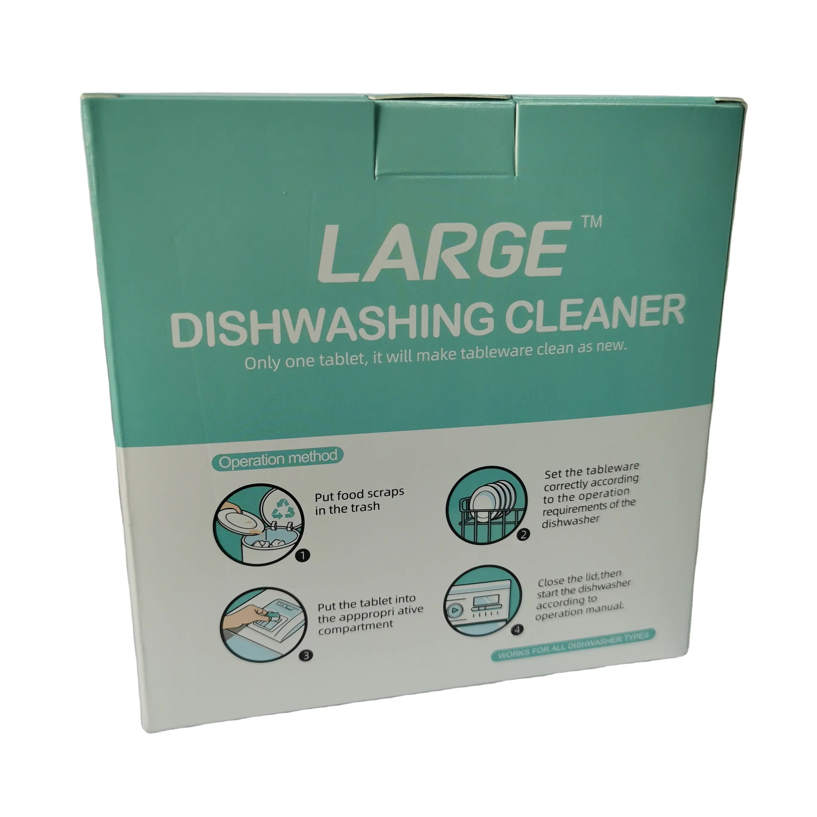 Kitchen dishwashing cleaner tablet concentrated rapid foaming effervescent tablets for cleaning stains without damaging hand