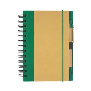 Couverture en cuir PU pour agenda, agenda quotidien A5, agenda, couverture de poche en cuir PU, lignes/points, pour carnet de notes avec bande élastique, personnalisé