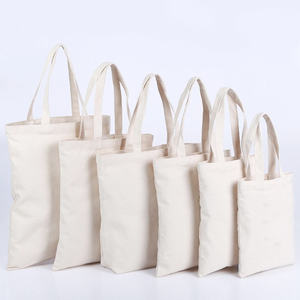 Sac de rangement cosmétique en gros, sac fourre-tout personnalisé en toile de coton réutilisable pour le shopping - Product Image 5