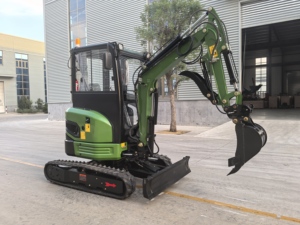 brand new closed cab EPA 2.6 Ton Chinese rubber truck with AC Excavators Kubota engine <b>small</b> Digger thumb clip - Product Image 6