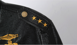 <span class=keywords><strong>Chaqueta</strong></span> <span class=keywords><strong>de</strong></span> <span class=keywords><strong>Cuero</strong></span> PU Casual para <span class=keywords><strong>Hombre</strong></span>, Talla Grande, Estilo Bomber, Resistente al Viento, con Cuello Alto, para Motociclismo - Product Image 6