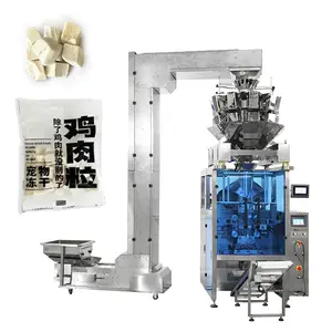 Máquina automática de pesagem e embalagem de grãos secos, saquinhos e saquinhos para embalagem de salgadinhos
