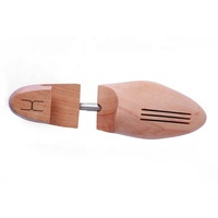 LM014B chaussure en bois avec poignée en hêtre naturel, Design réglable personnalisé
