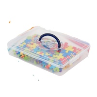 Transparent Simple En Plastique Injection Crayon Cas Étudiant Papeterie Boîte De Rangement pour Organiser Crayons Jouets Organisateur