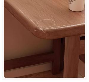 Rắn gỗ có thể gập lại nhỏ-kích thước máy tính bàn, dễ dàng để viết văn phòng bàn, ánh sáng sang trọng phong cách phòng ngủ nhỏ hẹp bàn - Product Image 3