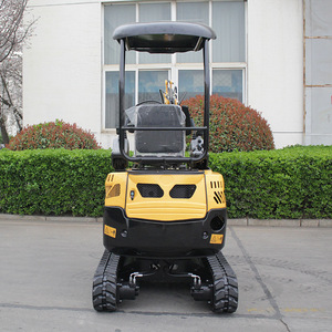 Mini-excavatrice EZ-13P de type chenillé, moteur hydraulique, couleur jaune, pour travaux souterrains, irrigation et creusement de fossés - Product Image 3