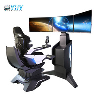 Máquina de Juegos de Arcade YHY, Simulador de Vuelo Espacial 720 Fly Vr 360 que Funciona con Monedas, para Niños y Adultos