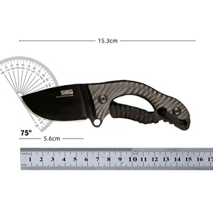Cuchillo Recto de Supervivencia para Exteriores - Survivors Edge, Hoja de Acero Inoxidable con Punta Caída, Mango de Nylon - Product Image 4