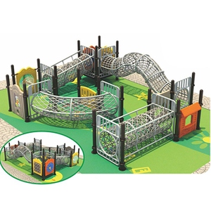 Ensemble de toboggans de terrain de jeu extérieur sur le thème du château Équipement de parc d'aventure pour enfants avec <span class=keywords><strong>jeux</strong></span> d'escalade en <span class=keywords><strong>tunnel</strong></span> - Product Image 4