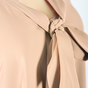 Vestido Casual de Voile Dulce en Stock, Tallas Grandes Europeas y Americanas, Color Sólido, con Volantes en la Cintura, Vestido de Verano para <span class=keywords><strong>Mujer</strong></span> - Product Image 5