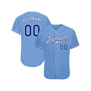 Wholesale Custom Striped Baseball Jersey Sublimation Print Design Your Own Softball Jersey