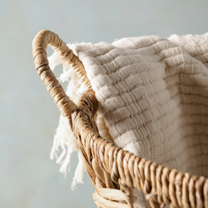 Morgan Indian hecho a mano agua Jacinto algas marinas y cesta de mimbre artesanías para almacenamiento doméstico proveedor mayorista - Product Image 1