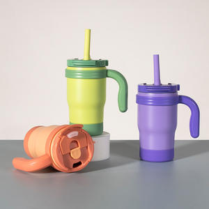 Vaso Térmico Infantil de Acero Inoxidable 304 a Prueba de Fugas con Pajita y Asa, Botella para Niños - Product Image 3