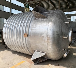 공장 낮은 가격 10000l limpet 코일 반응기 탱크 선박 스테인리스 원자로 - Product Image 3