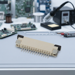 ขั้วต่อ FPC แบบ SMT แนวนอน 4-40 พิน วัสดุ LCP ระยะพิทช์ 1.0 มม. สำหรับชิ้นส่วนอิเล็กทรอนิกส์ - Product Image 1
