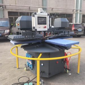 J DTF Film 16x24 Rotary 2 Head Four Stations Carousel Heat Press Machine With Lasers Alignment for Print <strong>T</strong>-<strong>shirt</strong> Printing 40*60 - Product Image 1