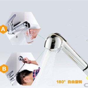 Chengming Kitchen Faucet Single Handle 360 Degree Rotate <b>Deck</b> Mounted Modern Style Ceramic Valve Core - Product Image 2