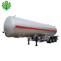 Factory preis 3 Axles 12 reifen 61.9cubic gas tank LPG tanker mit ASME