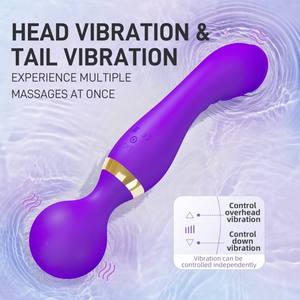 Vibromasseur double tête en silicone souple, stimulateur clitoridien, produits pour adultes, jouets sexuels pour femme - Product Image 4