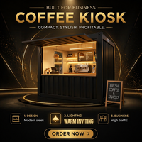 Kiosque de restaurant mobile préfabriqué, bar pop-up, café en conteneur maritime personnalisé de 10 pieds