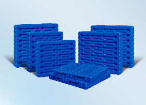 תעשייתי כבד מעור פלסטיק ממוחזר (hdpe) 2-כיווני כניסה עמיד לטמפרטורה נמוכה עבור אחסון קר - Product Image 5