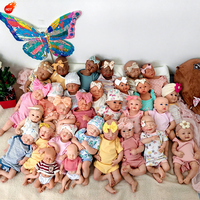 Anpassbare Gesichtsform Reborn-Puppen Weicher Silikonkörper Lebensechte Reborn-Babypuppe Mädchen Neugeborener Junge Silikon-Reborn-Baby für Kinderspielzeug