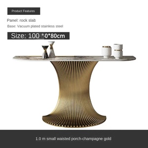 Table console en marbre de luxe léger, design moderne et simple pour l'<span class=keywords><strong>entrée</strong></span>, le <span class=keywords><strong>couloir</strong></span>, la <span class=keywords><strong>d</strong></span>écoration - Product Image 5