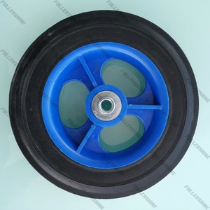 Rueda de neumático de goma sólida de 8 pulgadas de alta resistencia al desgaste para Carro con llanta de plástico 8 "X <span class=keywords><strong>2</strong></span>,<span class=keywords><strong>2</strong></span>" - Product Image 6