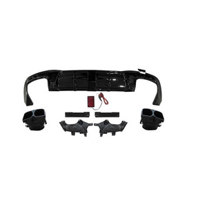 Classe <span class=keywords><strong>S</strong></span> W222 BS diffusore posteriore con punte nere BS AMG labbro posteriore per BENZ - Product Image 1
