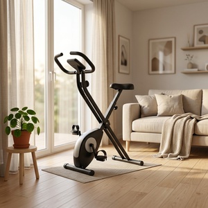 <span class=keywords><strong>Vélo</strong></span> d'exercice pliable pour débutants, <span class=keywords><strong>vélo</strong></span> d'appartement magnétique <span class=keywords><strong>compact</strong></span> avec écran LCD, entraîneur cardio silencieux pour petits espaces - Product Image 3