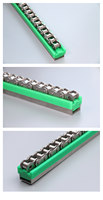 Riel de Guía Lineal Curvo Circular de Nylon UHMWPE UHMW PE con Ranura, Resistente al Calor, para Transportador de Cadena de Plástico OEM