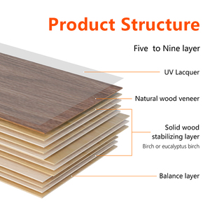Suelo de Madera de Roble Blanco Multicapa Certificado, Moderno, de Grado <span class=keywords><strong>AB</strong></span>, con 9 Capas de Laca UV, No Tóxico - Product Image 4