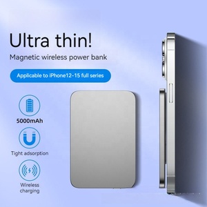 QSF Power Bank Magnetico Wireless 5000mAh 10000mAh, <span class=keywords><strong>Ricarica</strong></span> Rapida PD20W, Display LED Sottile in Alluminio per iPhone, Compatibile OEM - Product Image 4