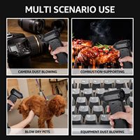 Kipas angin PC Keyboard elektronik, 130000RPM, penyedot debu pembersih mobil, dapat diisi ulang, kipas kompresi nirkabel