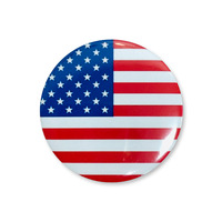 Pin Decorativo de Hojalata con Temática del Día de la Independencia Americana y Elementos Estrellados para Ropa Festiva