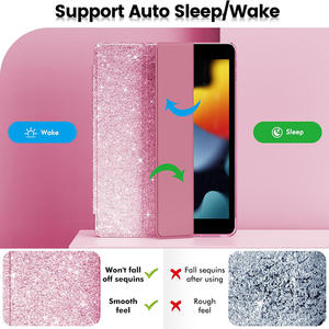 Compatible avec les étuis plats Starry Sky de 7e/8e/9e génération pour iPad 10.2 avec emplacement pour stylet, coque de protection scintillante - Product Image 6