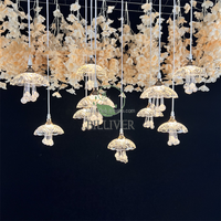 Lustre acrylique à 10 têtes pour décoration de plafond, lumières pour scène de mariage, shopping, événement, décoration de plafond pour scène de mariage