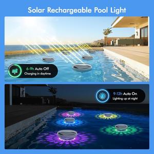 Luces Flotantes para Piscina IP67, Luz de Piscina, Lámpara de Mesa, Luz LED Subacuática Solar RGB Impermeable - Product Image 2