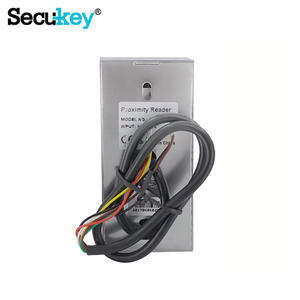 Lector EM independiente de Metal 125KHz lector de Control de acceso de tarjeta <span class=keywords><strong>RFID</strong></span> con botón de salida de relé para cerradura de puerta - Product Image 3