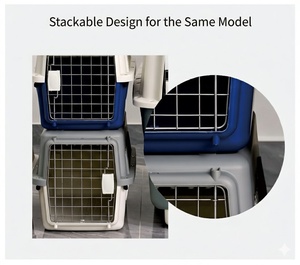 Tas Ransel Hewan Peliharaan Portabel yang Kokoh, Disetujui Maskapai Penerbangan, Terbuat dari Polyester dan ABS, Kandang Perjalanan untuk Hewan Peliharaan Kecil - Product Image 6