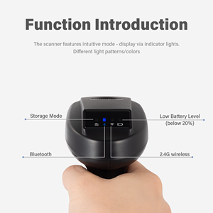 Escáner de Código de Barras Económico para Almacén, Lector de Código de Barras Inalámbrico USB 2.4G, Escáner Automático de Códigos QR 1D 2D para Almacén y Comercio Minorista - Product Image 2