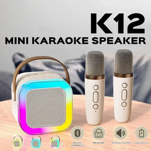 NOUVEAU Haut-parleur Bluetooth K12 portable pour la maison, mignon, mini karaoké sans fil avec microphone, machine à chanter en famille - Product Image 2