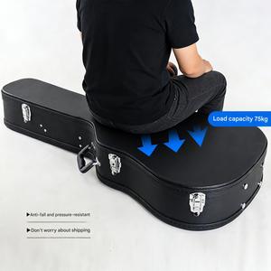 Estuche Rígido para Guitarra Acústica/Clásica, <span class=keywords><strong>de</strong></span> Cuero, con Forro <span class=keywords><strong>de</strong></span> Felpa, Precio <span class=keywords><strong>de</strong></span> Fábrica al por Mayor - Product Image 3