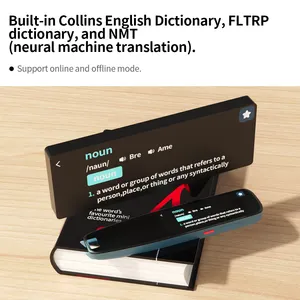 Newyes ปากกาสแกนเนอร์อิเล็กทรอนิกส์, ปากกาแปล112ข้อความ dyslexia แบบพกพาได้ทันทีปากกาแปลภาษาด้วยเสียง