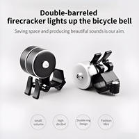 TOSUOD Sonnette de vélo en aluminium double couche, son puissant, pour VTT et vélo de route, accessoire de signalisation