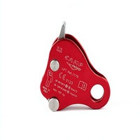 Dispositif d'ancrage vertical MingPin en aluminium avec boucle de traversée et frein de corde pour l'escalade, la spéléologie et les travaux en altitude