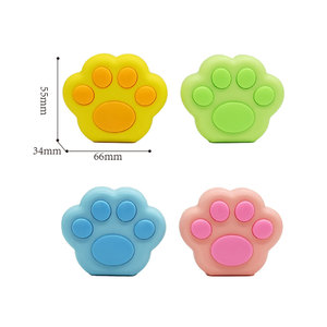 Gomme en forme de patte de gros <span class=keywords><strong>chat</strong></span> et <span class=keywords><strong>taille</strong></span>-<span class=keywords><strong>crayon</strong></span> double en plastique pour enfants avec motif de nuage nouveauté papeterie mignonne en gros - Product Image 2