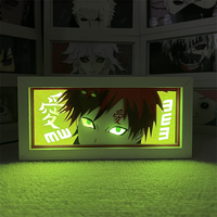 Lampe de table créative pour décoration intérieure, boîte à lumière anime à effet d'ombre, lampe à découpe de papier, veilleuse chaude pour cadeau de Noël et de fêtes